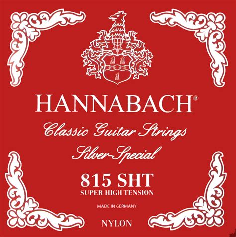 Hannabach Silver Special 815SHT Classical Guitar Strings, Full Set