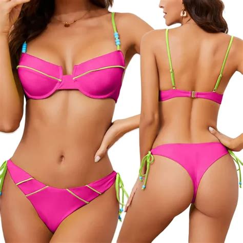 Traje De Baño Bikini Sexy De Dos Piezas Para Dama Meses sin interés