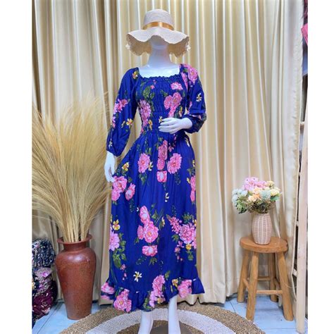 Jual Dress Kerut Lily Panjang Shopee Indonesia