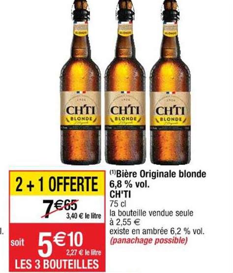Promo Bi Re Originale Blonde Vol Ch Ti Chez Cora Icatalogue Fr