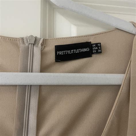PLT Nude Ruched Dress Only Worn Depop