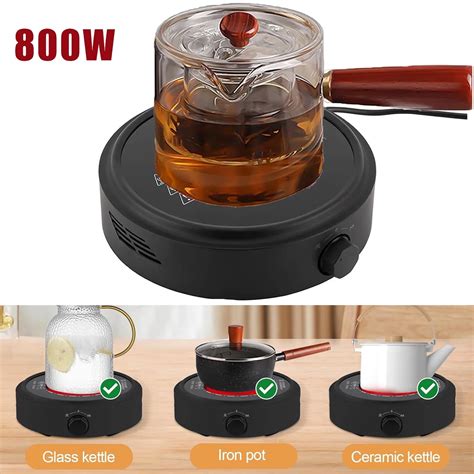 Lasieyo Mini Cooktop Induction Burner Electric Heater Stove Round Hot Plate Portable Countertop