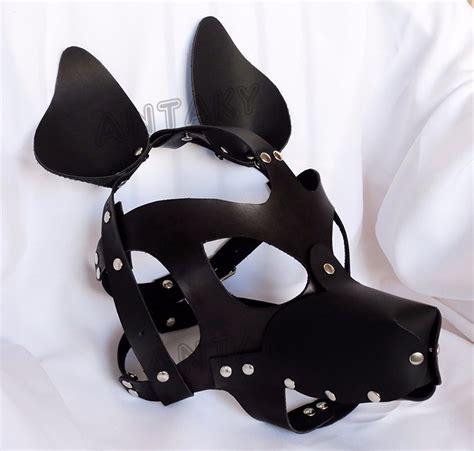 Mascara De Perro En Cuero Sintético Disfraz Cosplay Gay 749 00 en Mercado Libre