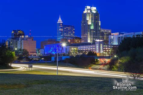 Raleigh skyline at night 2017 - RaleighSkyline.com - Original ...