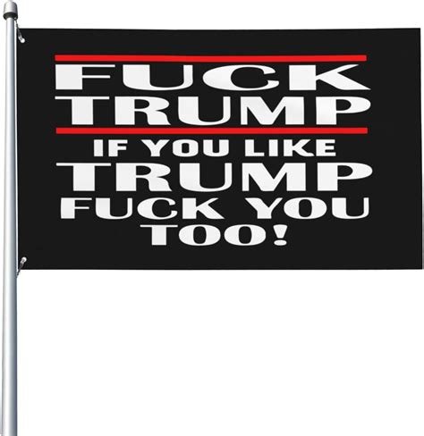 Amazon Fuck Trump Anti Donald Republican Democrat Falg 3x5 Ft Vivid Color And Fade Proof