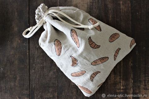 Мешок льняной для хлеба тройной в интернет-магазине на Ярмарке Мастеров ...