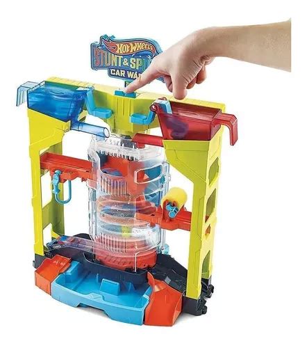 Pista Hot Wheels Stunt Splash Lavado De Carros Mattel Envío gratis
