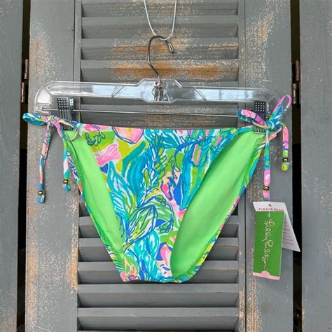 Lilly Pulitzer Swim Lilly Pulitzer Tropic String Bikini Bottom Surf Gypsea Swim Sz Nwt