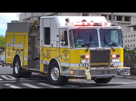 Honolulu Fire Dept New Engine Responding Youtube