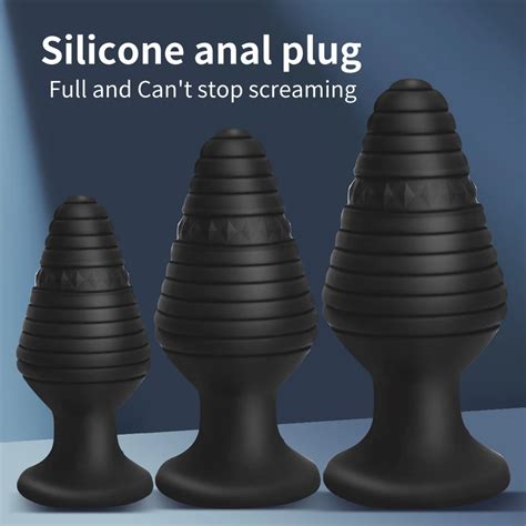 S M L Silicone Butt Plug Anal Plugs Unisex Sex Stopper Different Size Adult Toys