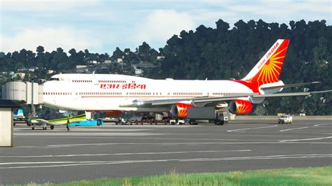 Impossible Boeing Air India Landing At Wellington Airport