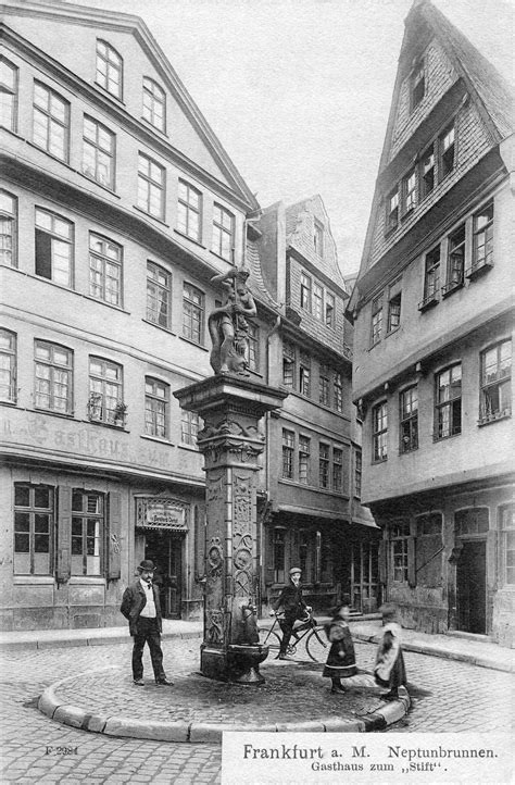 Huehnermarkt around 1900, Frankfurt, Germany