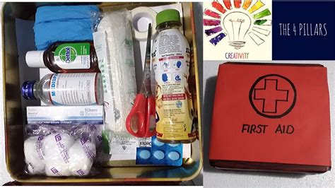 First Aid Box School Project First Aid Kit Making At Home How To