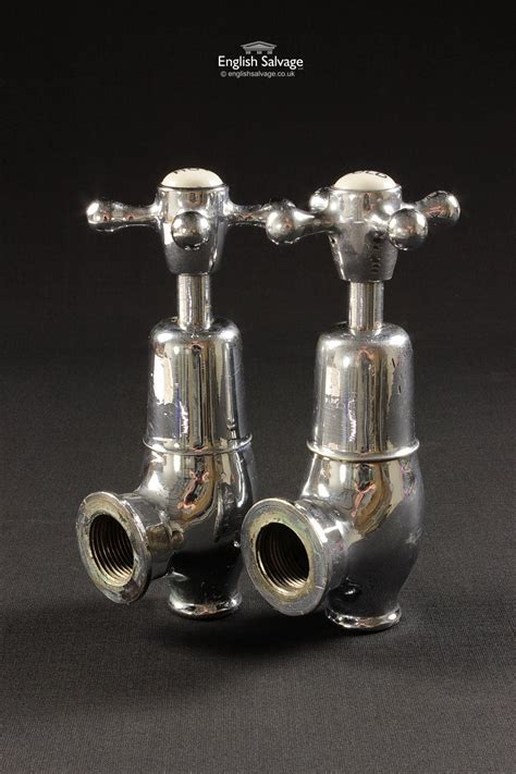 Restored Reclaimed Chrome Globe Bath Taps Architectural Salvage Victorian Urinals Restoration