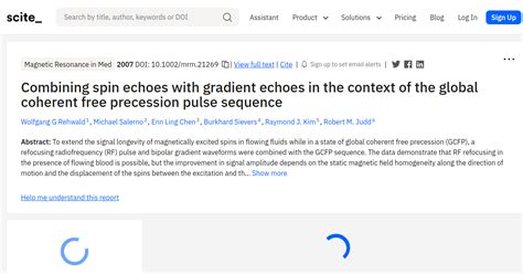 Combining Spin Echoes With Gradient Echoes In The Context Of The Global