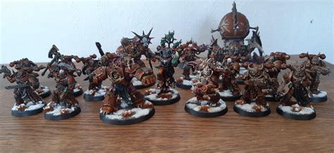 Bronze minotaurs chaos warband : r/Warhammer40k