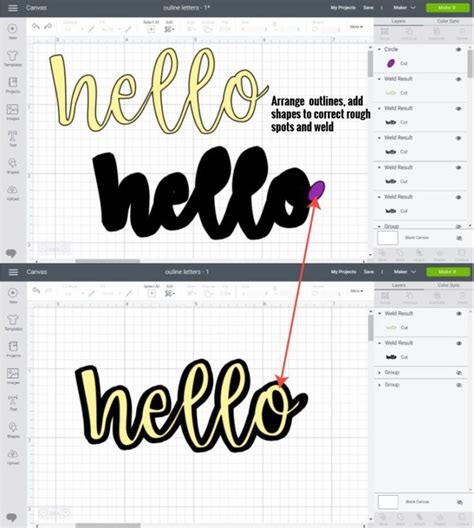 How To Use The Offset Tool In Cricut Design Space Make Outlines