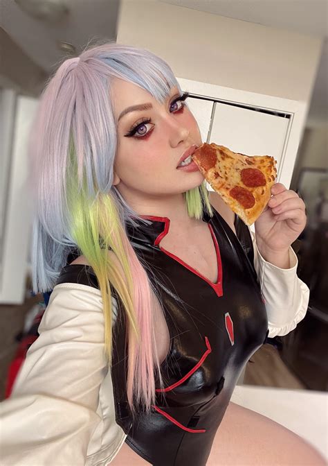 Pizza Anyone Lucy Cosplay Self R Edgerunners