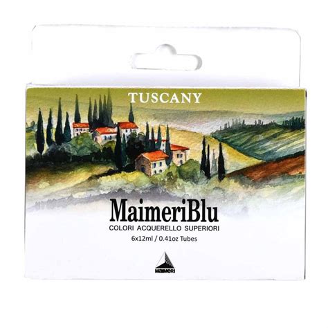 Maimeriblu Watercolor Tuscany Set Of 6 12ml Tubes Jerrys Artarama
