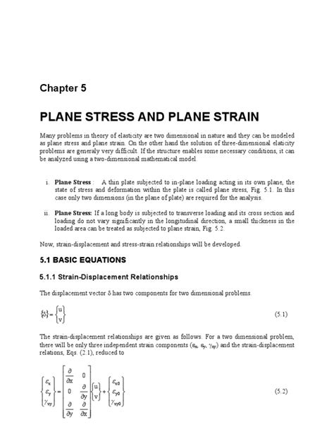 Pdf Plane Stress Vs Strain Dokumentips