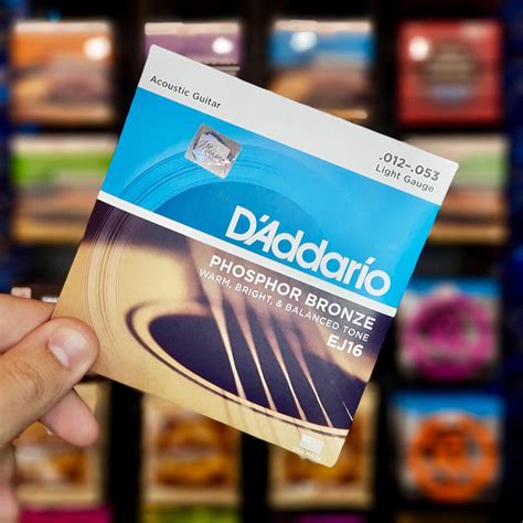 ของแท้ ⭐️ Ej16 D Addario 🌈 สายกีต้าร์โปร่ง Phosphor Bronze สายทองแดง 12 53 แดดดาริโอ้ Ej 16 Ej