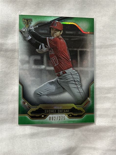 Topps Triple Threads Shohei Ohtani Sapphire Parallel Green