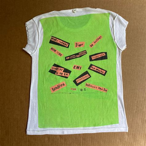 1977 Vintage Sex Pistols Never Mind The Bollocks Shirt Original