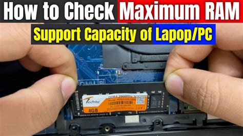 How To Check Maximum Ram Support Capacity Of Your Laptop Pc Youtube