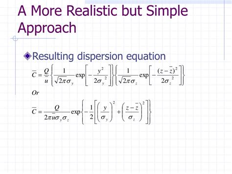 session  unit  dispersion modeling powerpoint