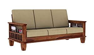 Sdsf Arts Solid Sheesham Wood Seater Sofa For Living Room Wooden