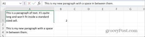 How To Type A Paragraph In Excel