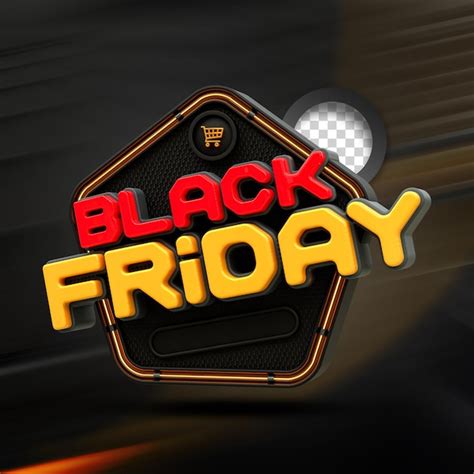 Premium Psd Black Friday Sale 3d Text Style Effect Label Design 3d Stamp 3d Realistic Render