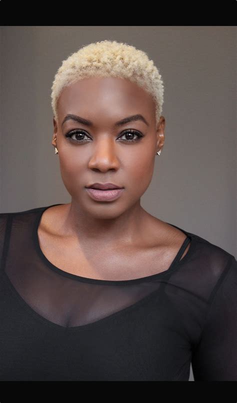 Pin By Shondra Ulmer On My Natural Hair Goals Blonde Natural Hair Short Shaved Hairstyles