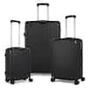 HIKOLAYAE Grand Creek Nested Hardside Luggage Set In Luxury Black 3