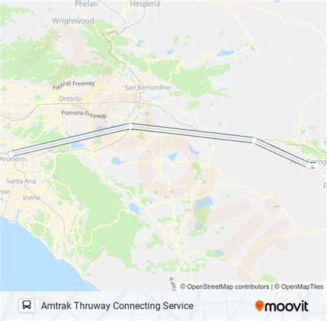 Ruta Amtrak Thruway Connecting Service Horarios Paradas Y Mapas