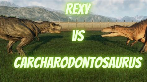 Rexy Vs Carcharodontosaurus YouTube