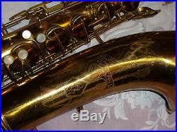 1938 Conn 10M Tenor Sax Saxophone Naked Lady Original Laquer Plays Great Brass Musical
