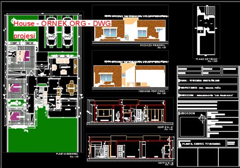 House Dwg Projesi Autocad Projeler Hot Sex Picture