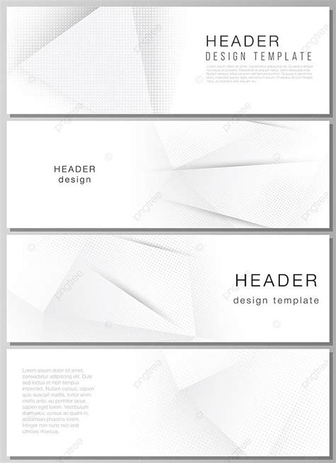 Vector Layout Of Headers Flyer Template Download On Pngtree