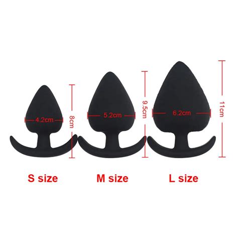 Silicone Anal Plug Set Graduated Sizes For Beginners To Advanced Use Black Buttplug Kit From
