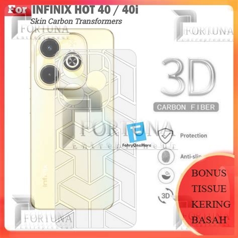 Jual Anti Jamur Skin Carbon Infinix Hot I Pro Garskin Motif Transformers Belakang Handphone