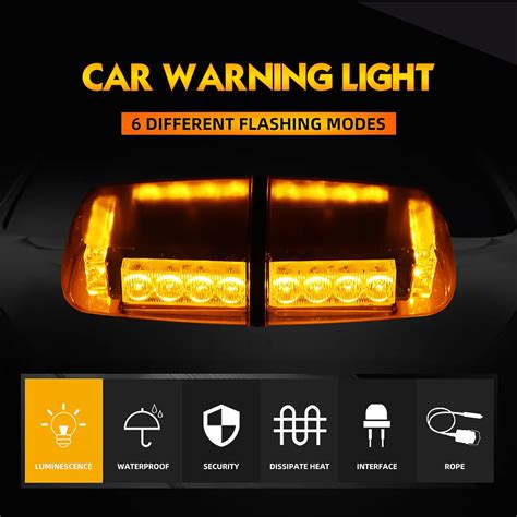 12 V/24 V 32 светодиодные аварийки выдвижной маркер Топ сигнальная ...