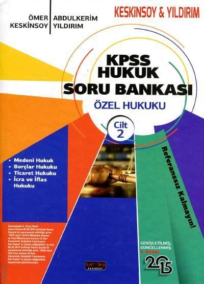 KPSS Hukuk Soru Bankası Özel Hukuk Cilt 2 Ömer Keskinsoy Abdulkerim