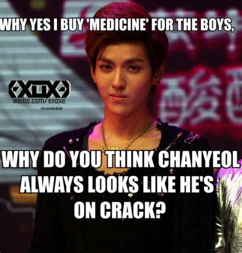 Pin By Hagiekang On Tout Exo Funny Exo Memes Chanyeol