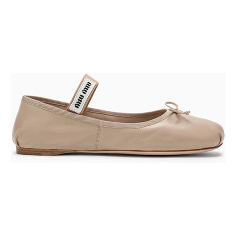 Miu Miu Ballerina Nude In Pelle Stileo It