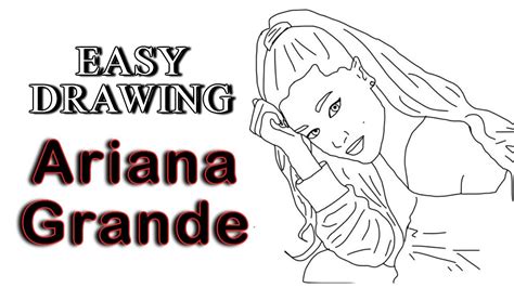 Ariana Grande Drawing How To Draw Ariana Grande Easy Step By Step Pencil Sketch Tutorial Youtube