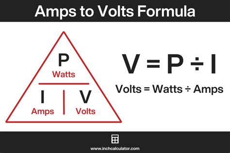 1 Ampere Equivale A Quantos Volts - Amps to Volts Conversion Calculator - Inch Calculator