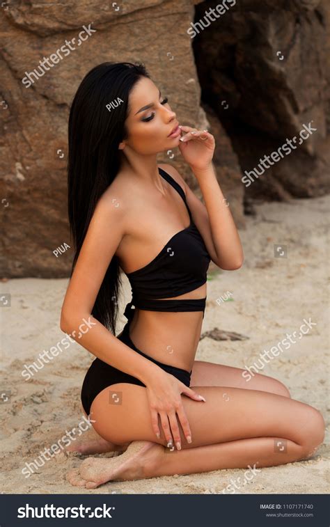Sexy Beautiful Brunette Woman Luxury Girl Stock Photo Edit Now