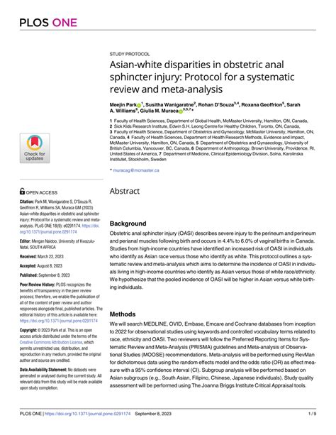 PDF Asian White Disparities In Obstetric Anal Sphincter Injury