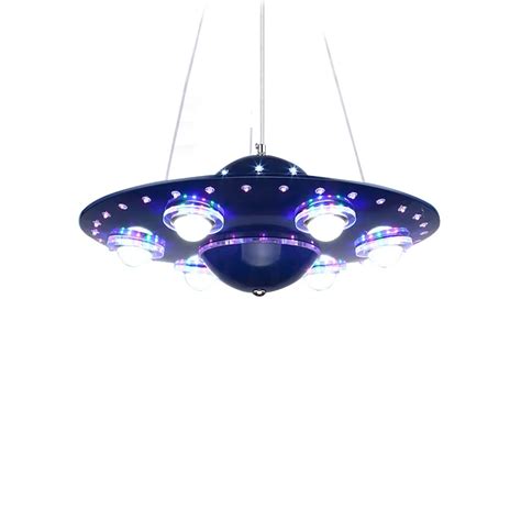 צבעוני שלט רחוק UFO חללית ילדים נברשת חדר תליון מנורת מצוירת יצירתי ...